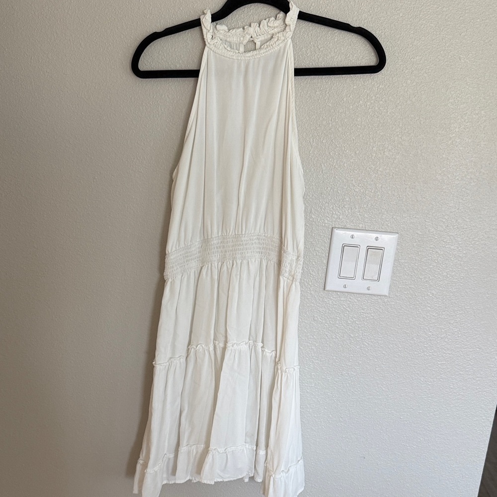 Chic Ivory Backless Dress